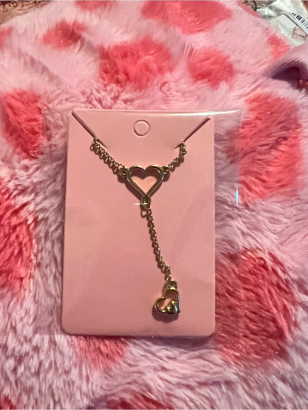 Gold Heart Drop Necklace - Women Jewelry